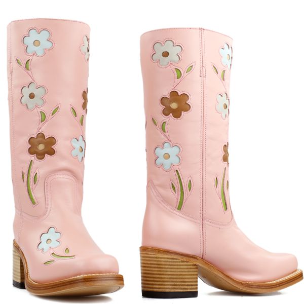 pensioen Darts Afvoer Sendra retro boots 4755 rosa roze
