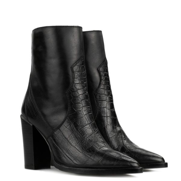Bronx 34160 laarsjes Zwart Croco
