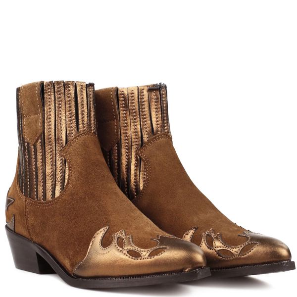 DWRS austin B1927 suede metallic bruin
